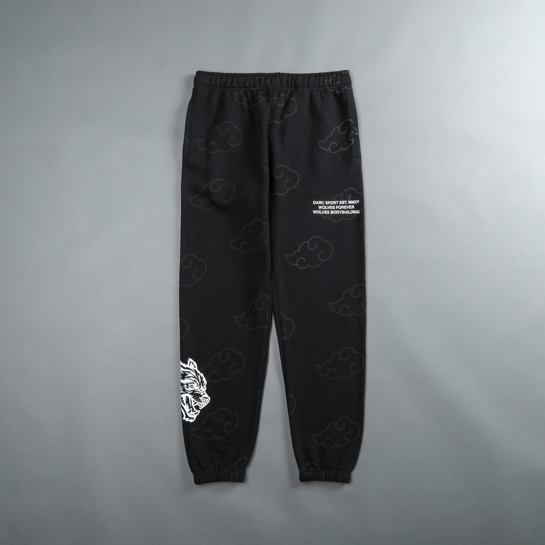 Float On She Post Lounge Sweats in Black