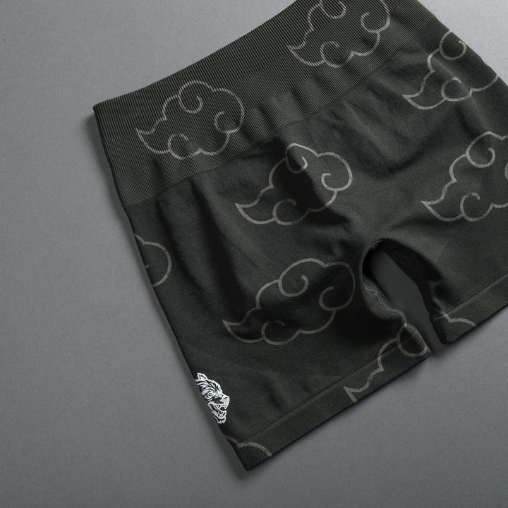Wolf Cloud Everson Seamless "Training" Shorts in Pine Green