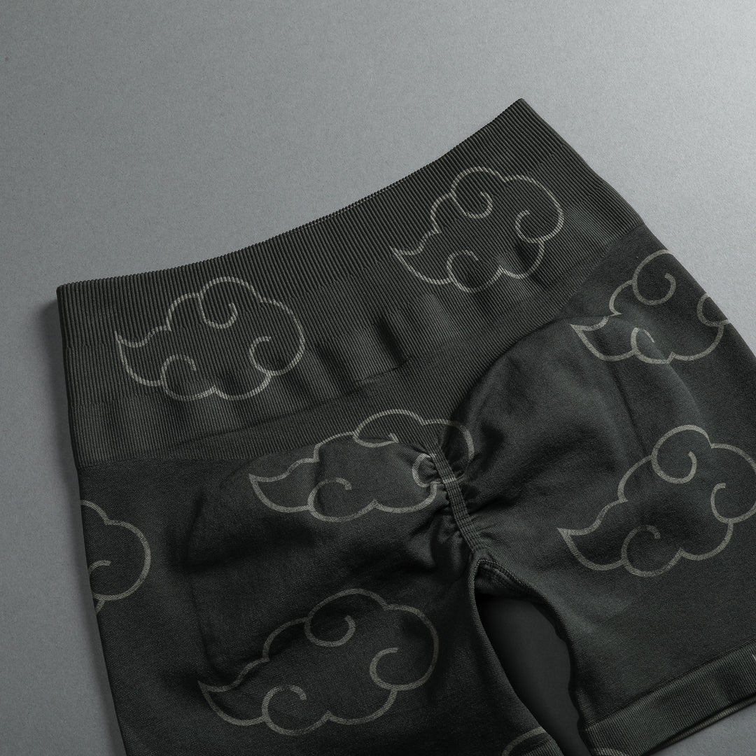 Wolf Cloud Everson Seamless "Training" Shorts in Pine Green