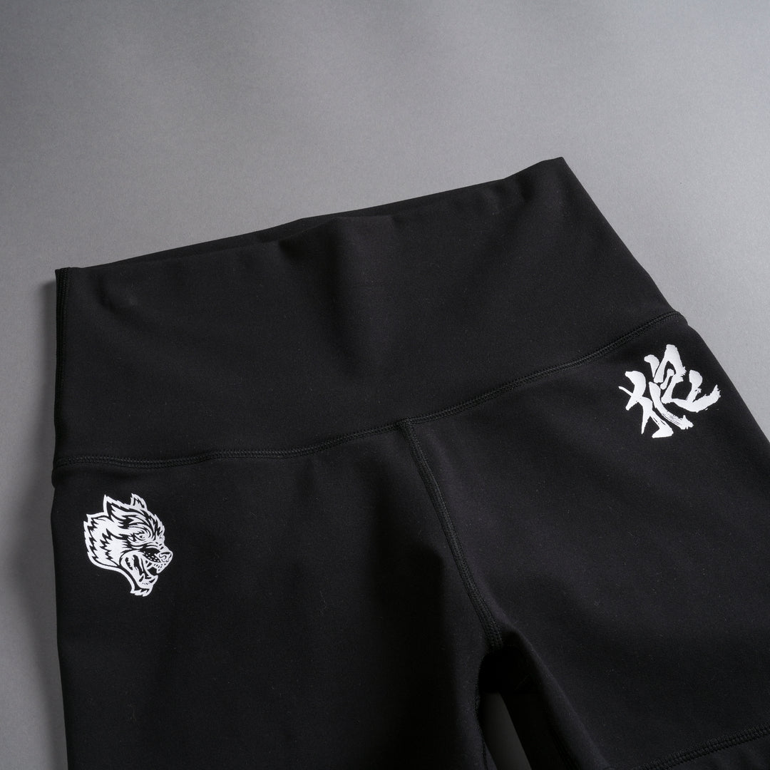 Wolf Kanji "Energy" Pump Shorts in Black