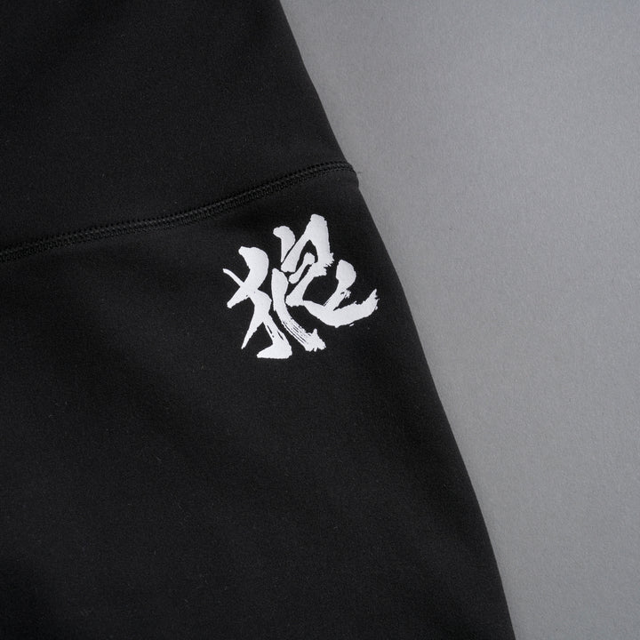 Wolf Kanji "Energy" Pump Shorts in Black