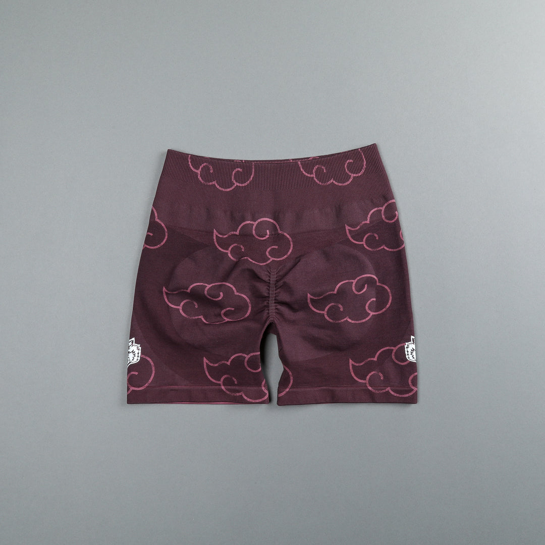 Wolf Cloud Everson Seamless "Training" Shorts in Cherry Wine
