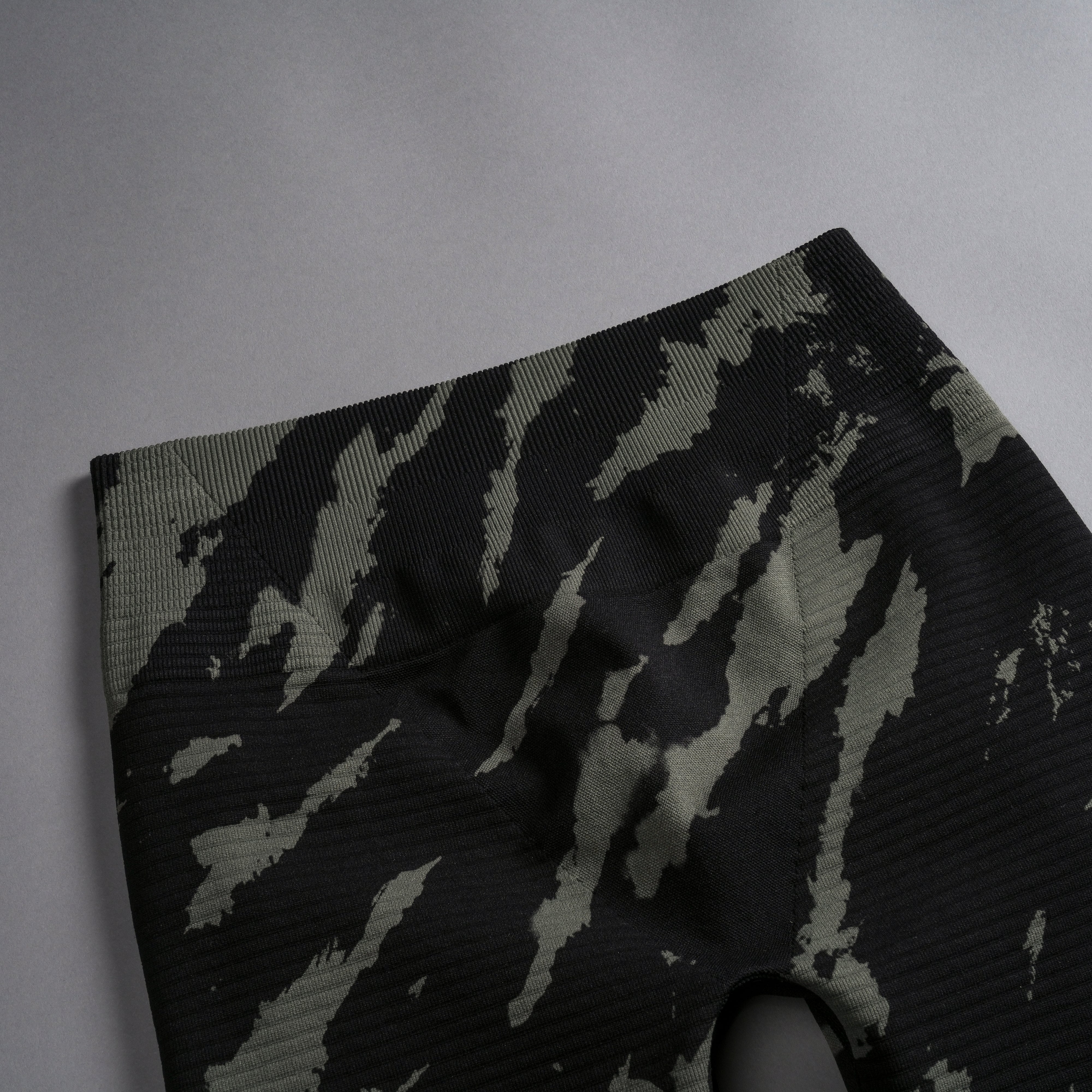 Wolves Forever Everson Seamless "Valencourt" Shorts in Pine Green/Black Native Camo