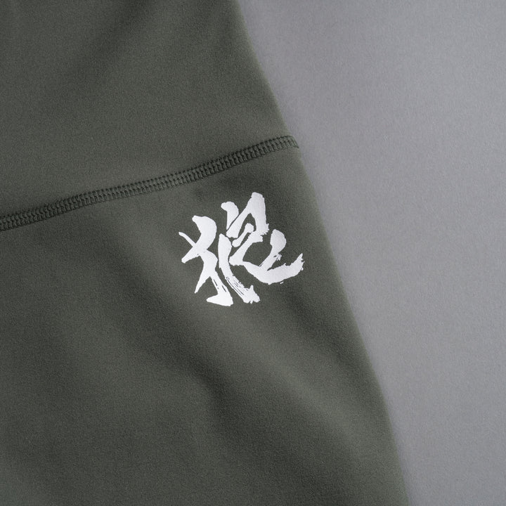 Wolf Kanji "Energy" Pump Shorts in Pine Green