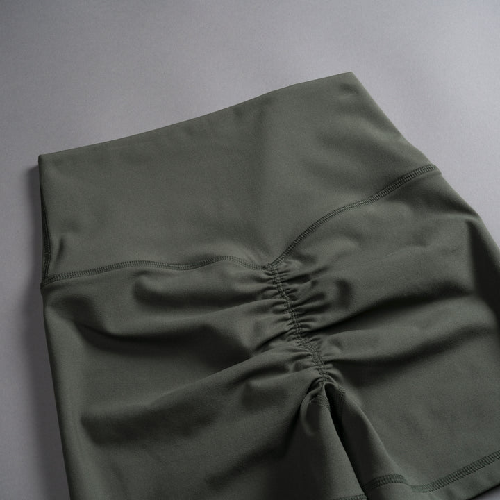 Wolf Kanji "Energy" Pump Shorts in Pine Green