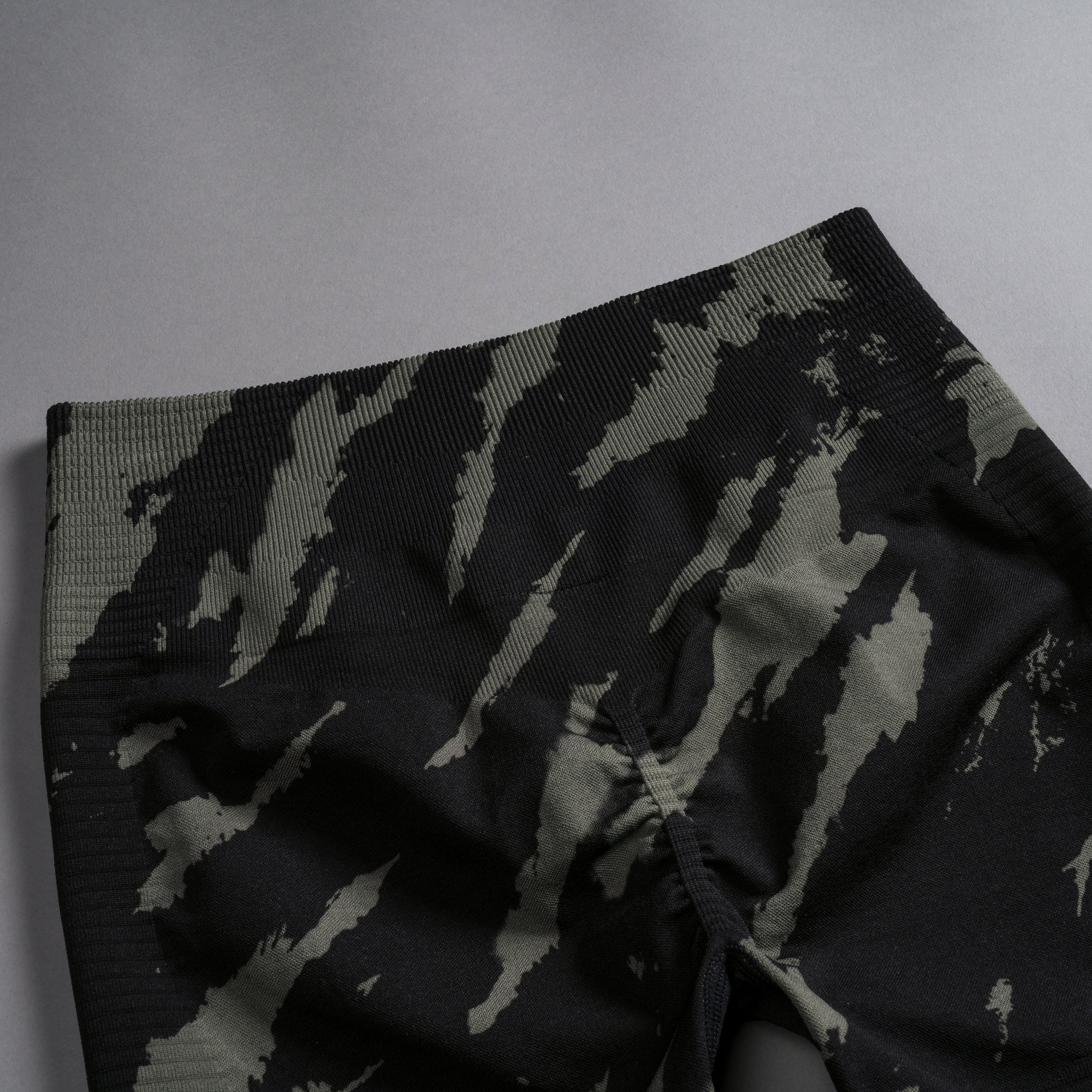 Wolves Forever Everson Seamless "Valencourt" Shorts in Pine Green/Black Native Camo