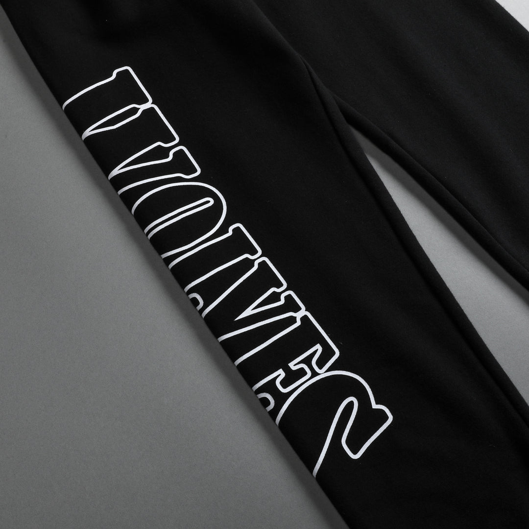 She Our Grit Premium Post Lounge Sweats in Black