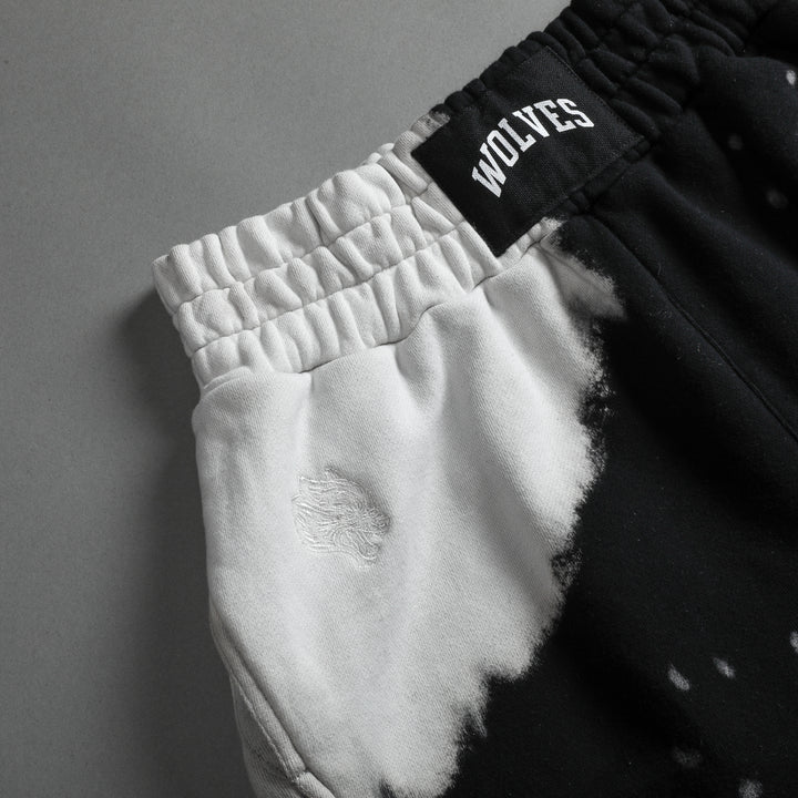 She Howl Forever Tyler Shorts in Black Acid Wash