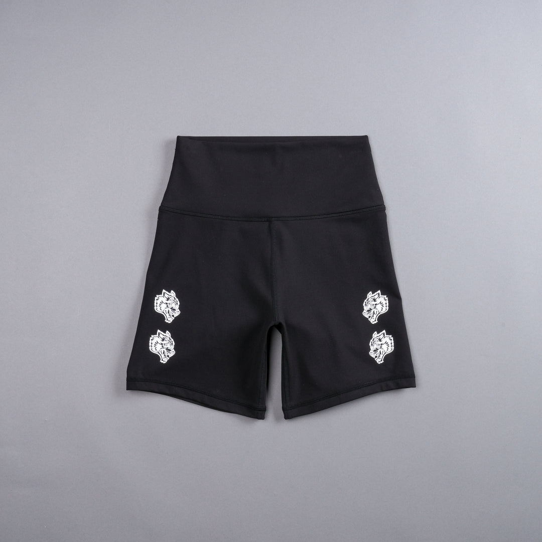 Quad Wolf Energy Training Shorts in Black