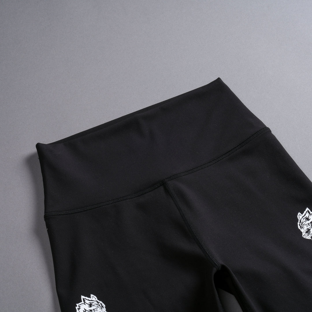 Quad Wolf Energy Training Shorts in Black