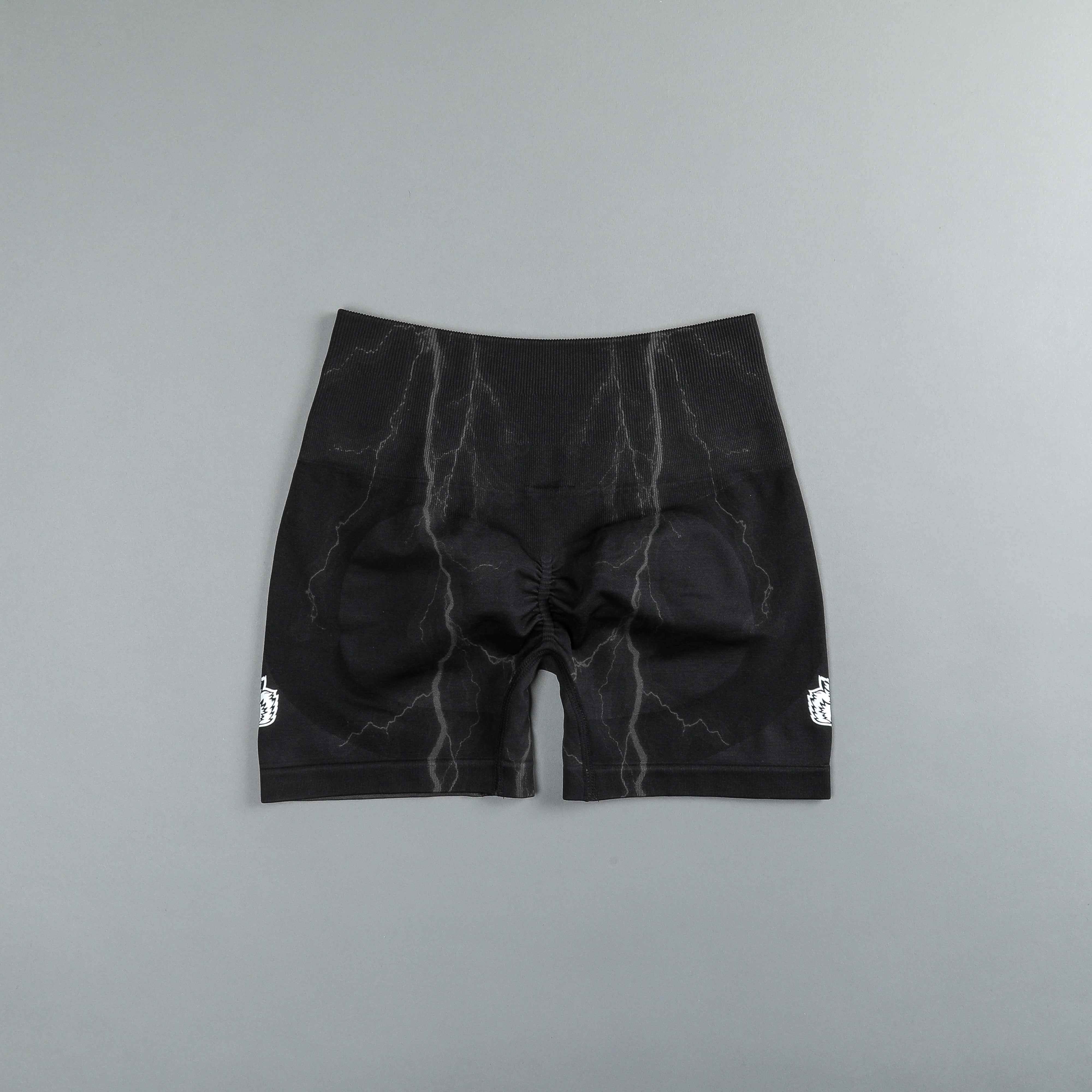 Wolves Forever Everson Seamless "Sierra" Shorts in Tonal Black Lightning