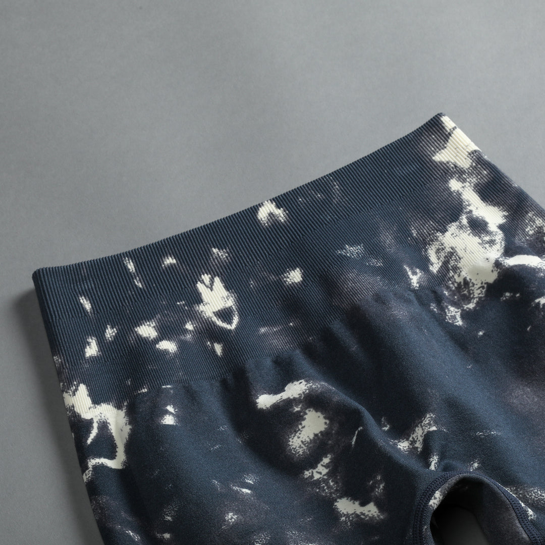 Wolves Forever Everson Seamless "Sierra" Shorts in Storm Blue/Cream Marble