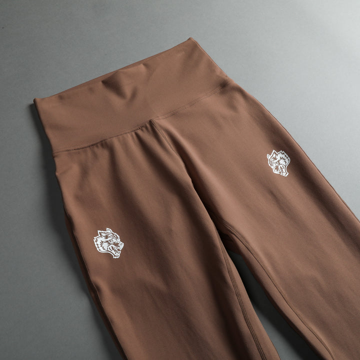 Dual "Georgia" Energy Flare Leggings in Mojave Brown