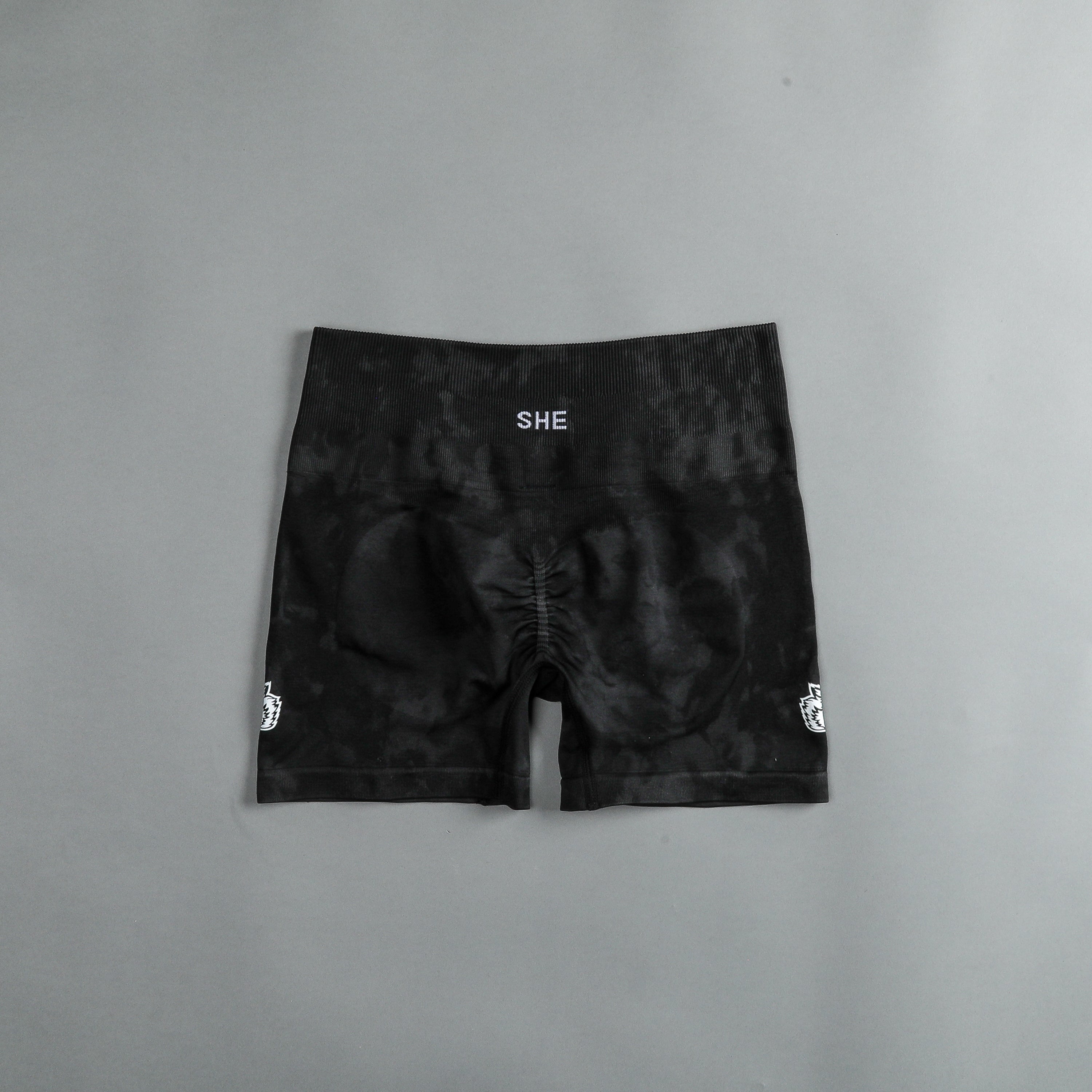 Wolves Forever Everson Seamless "Sierra" Shorts in Black Tonal Marble