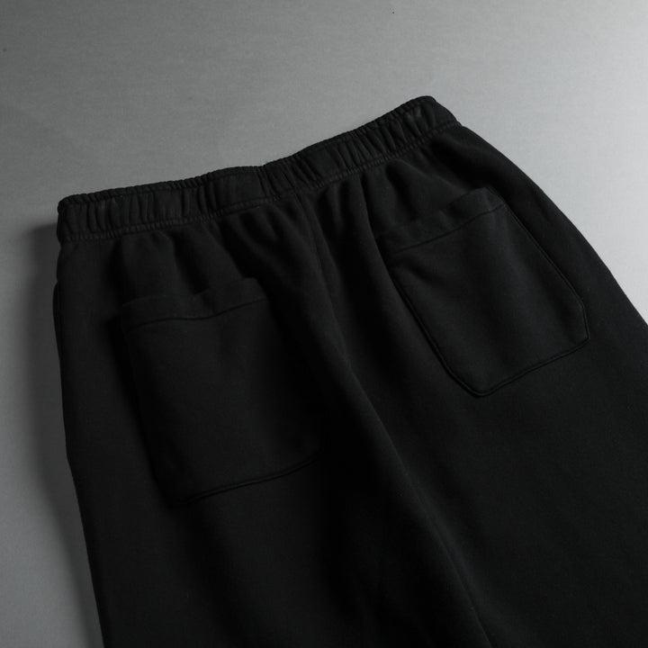 She Dual Patch Big Cozy Sweats in Black
