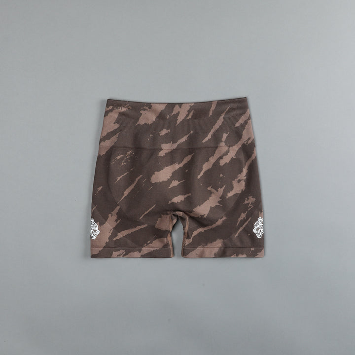 Wolves Forever Seamless Everson Shorts in Mojave Brown Native Camo
