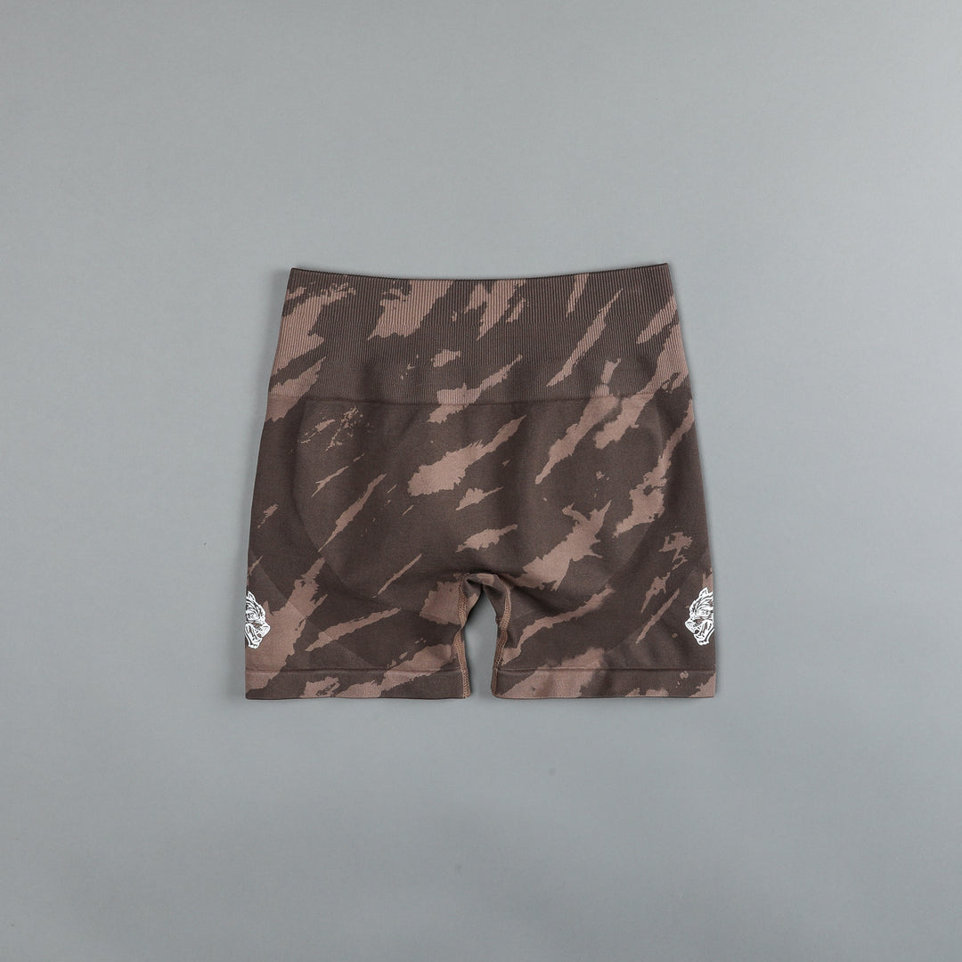 Wolves Forever Seamless Everson Shorts in Mojave Brown Native Camo