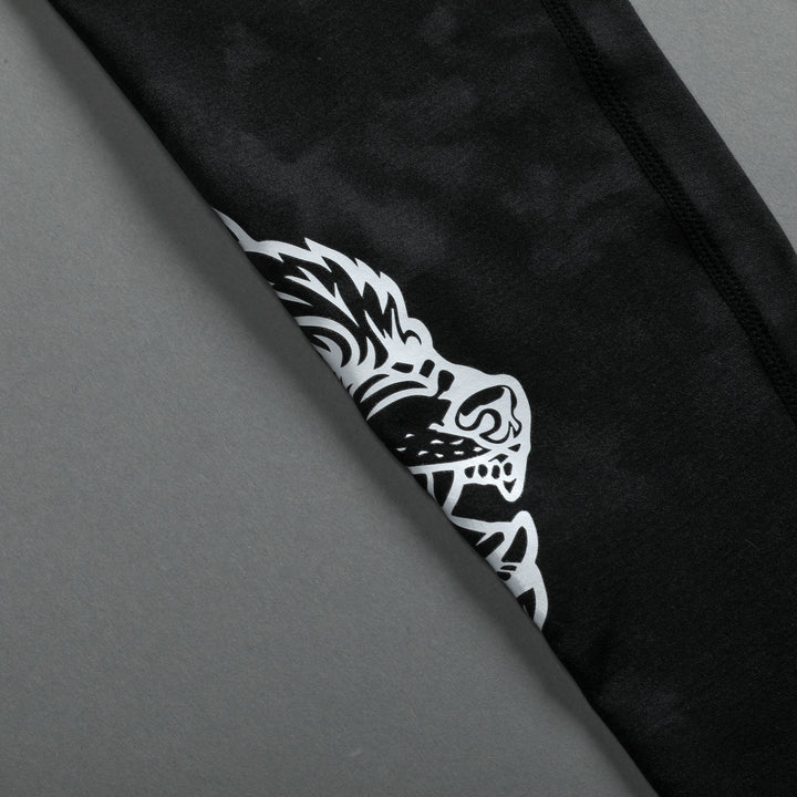 Big Wolf Loyalty "Everson Scrunch" Leggings in Black Tonal Marble