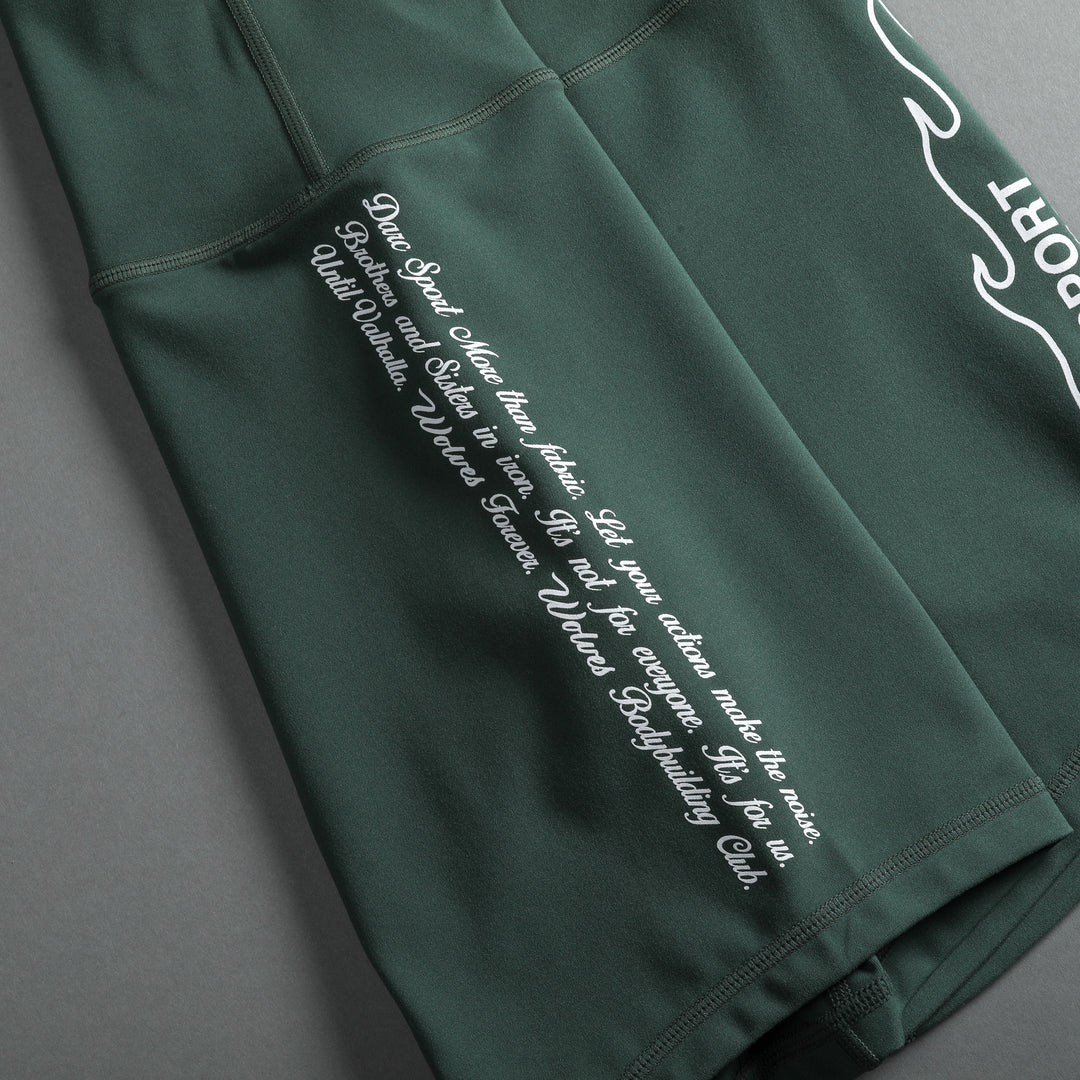 Move Fast "Energy" Training Shorts in Norse Green