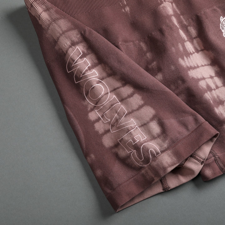 Fuel Everson Seamless "Sierra" Shorts in Tonal Mauve Serpent