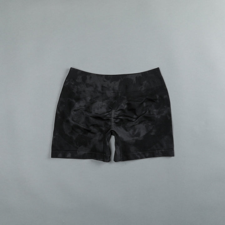 Quad Wolf Everson "Katya" Shorts in Tonal Black Jumbo Marble