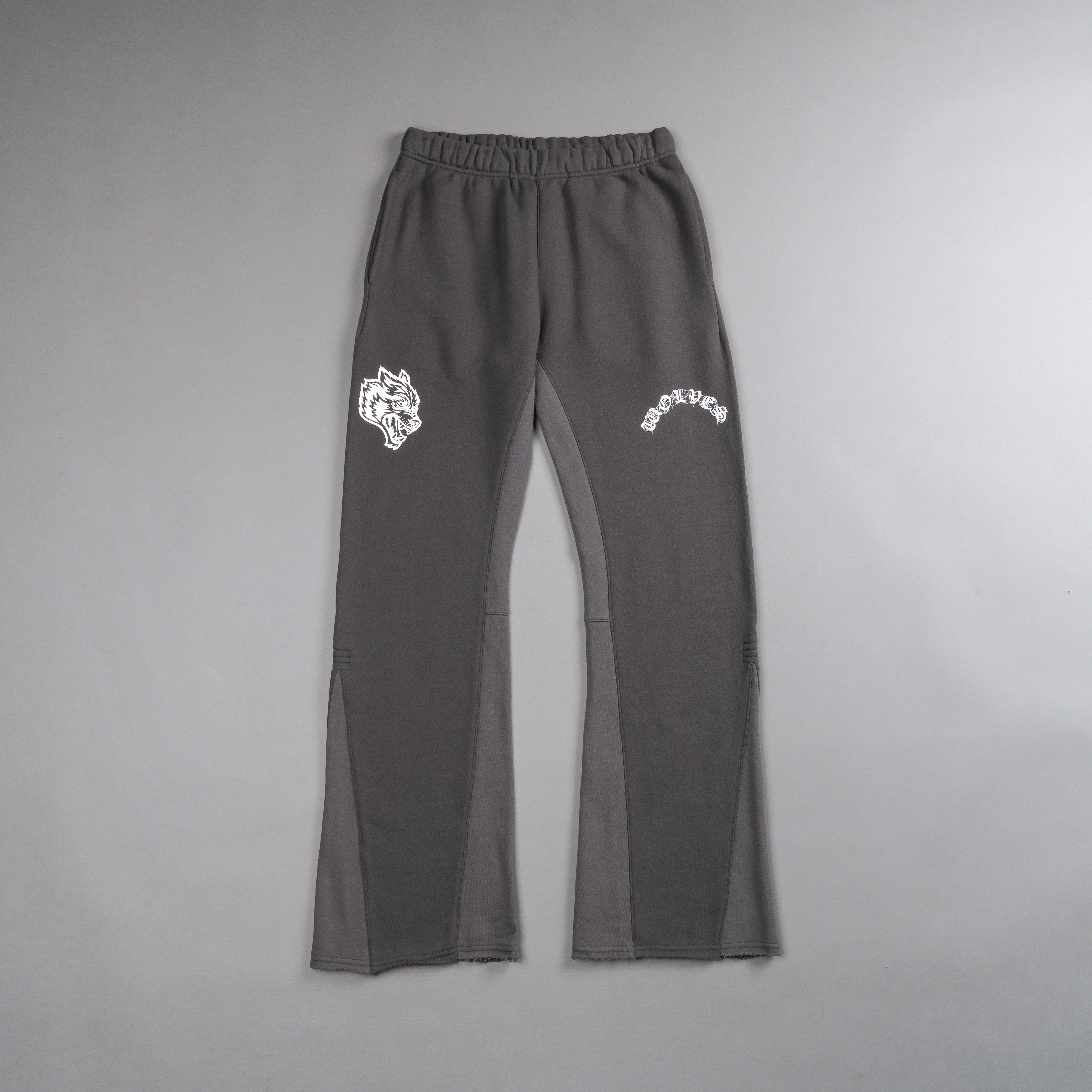 Chopper Webs She Flare Sweat Pants in Wolf Gray