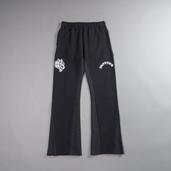 Chopper Webs She Flare Sweat Pants in Black
