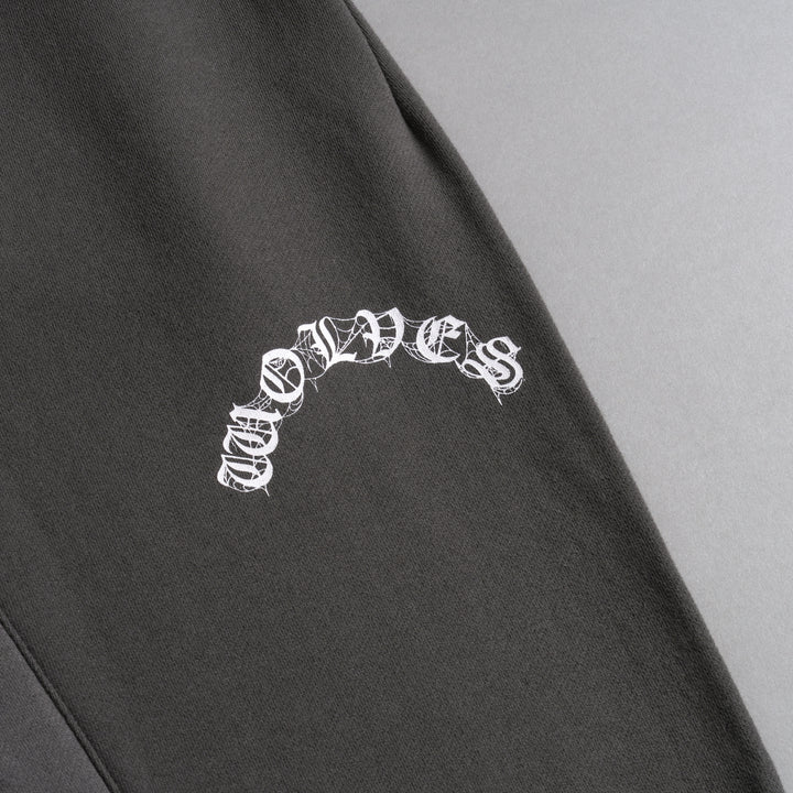 Chopper Webs She Flare Sweat Pants in Wolf Gray