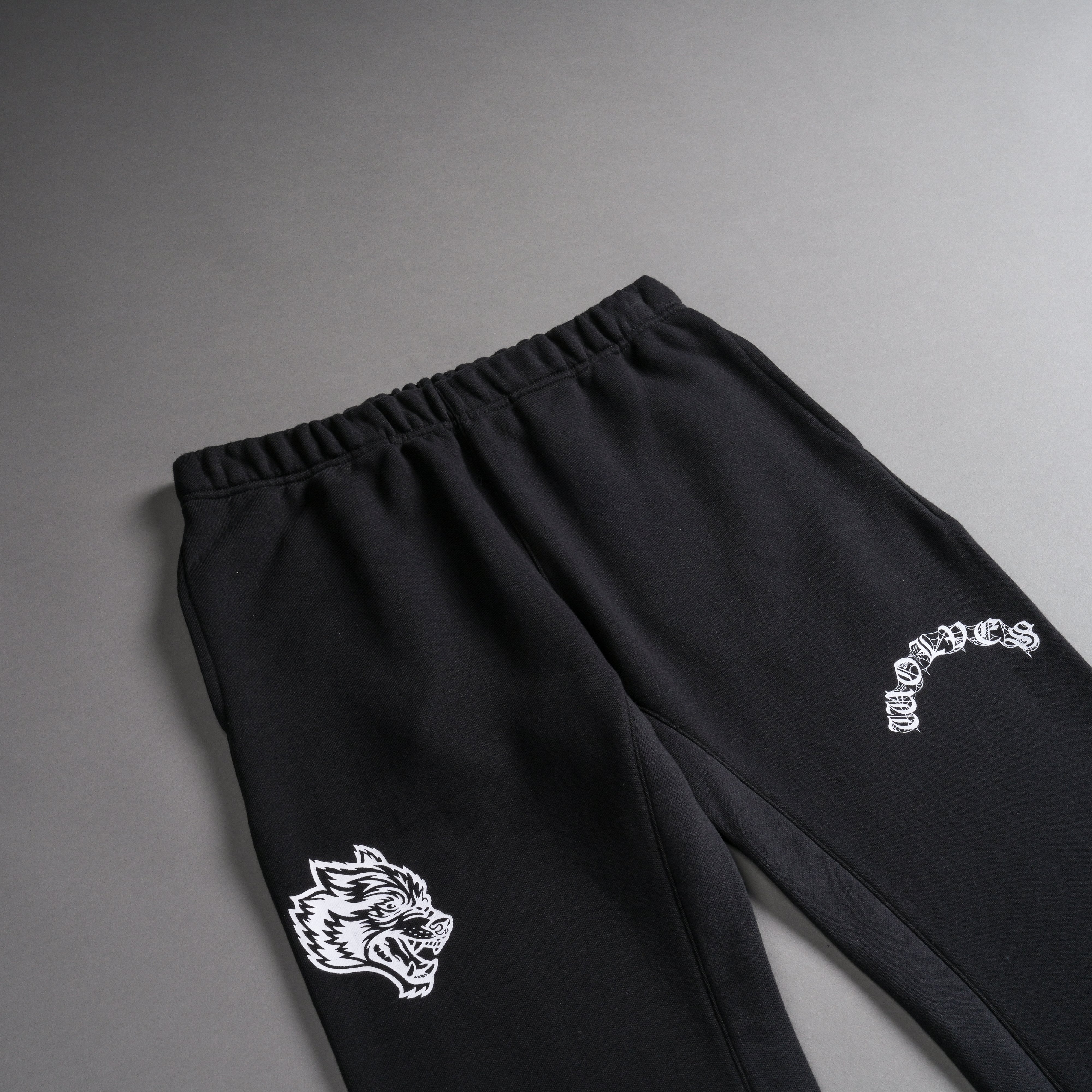 Chopper Webs She Flare Sweat Pants in Black