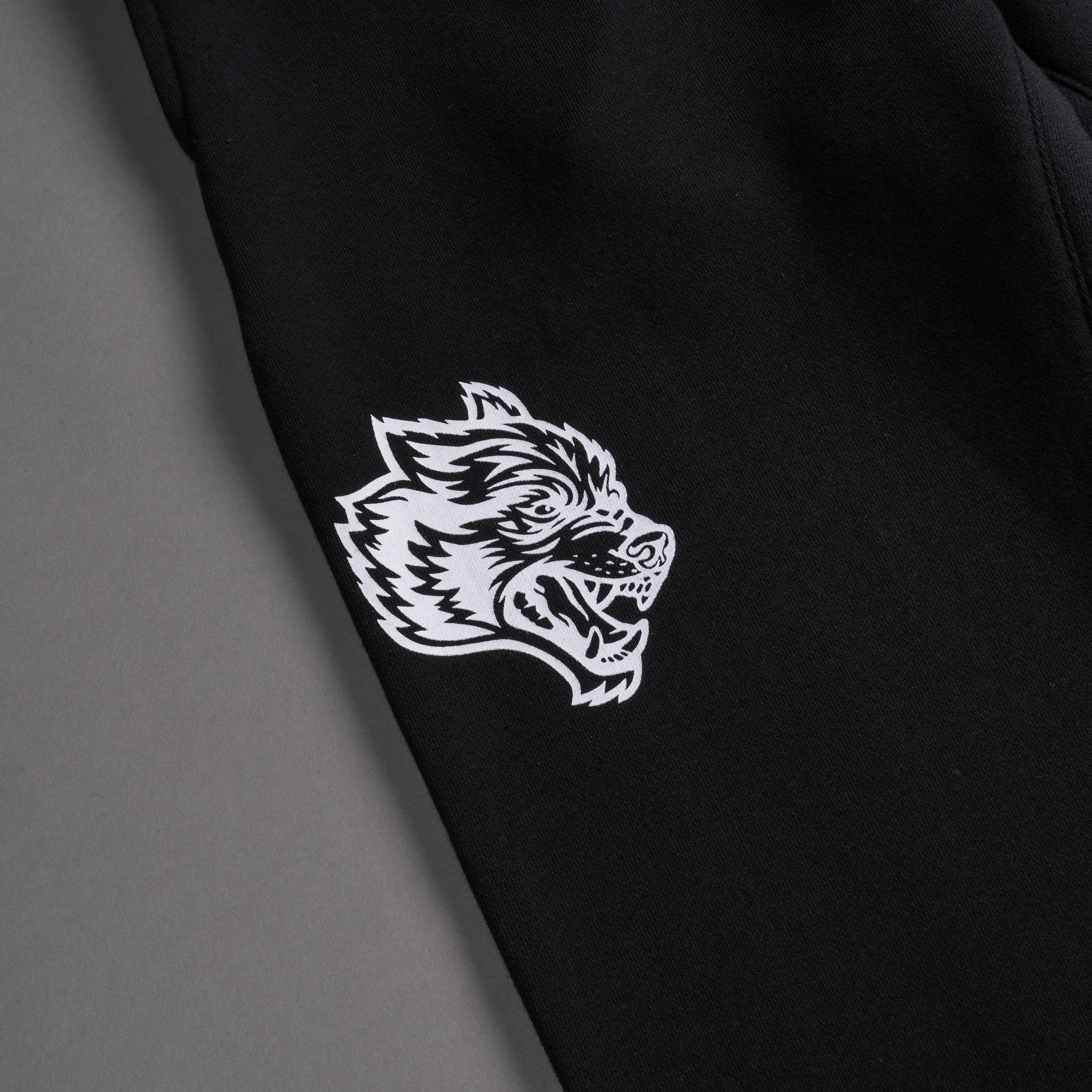 Chopper Webs She Flare Sweat Pants in Black