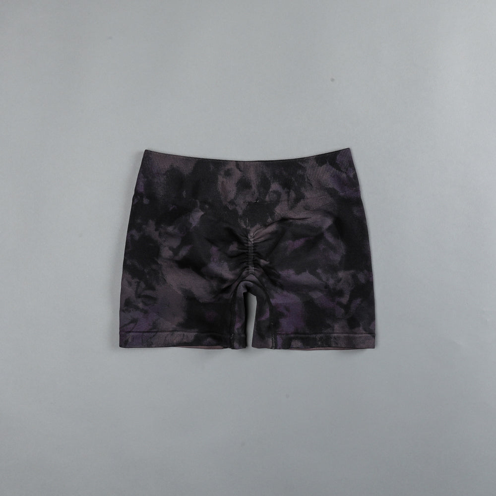 Lobos Seamless Everson "Katya" Shorts in Big Purple Night Marble