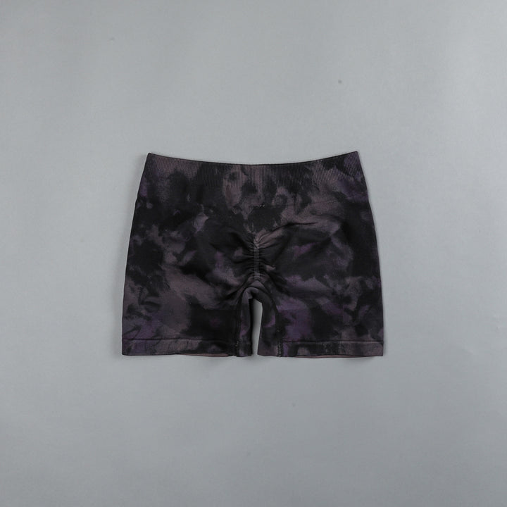 Lobos Seamless Everson "Katya" Shorts in Big Purple Night Marble
