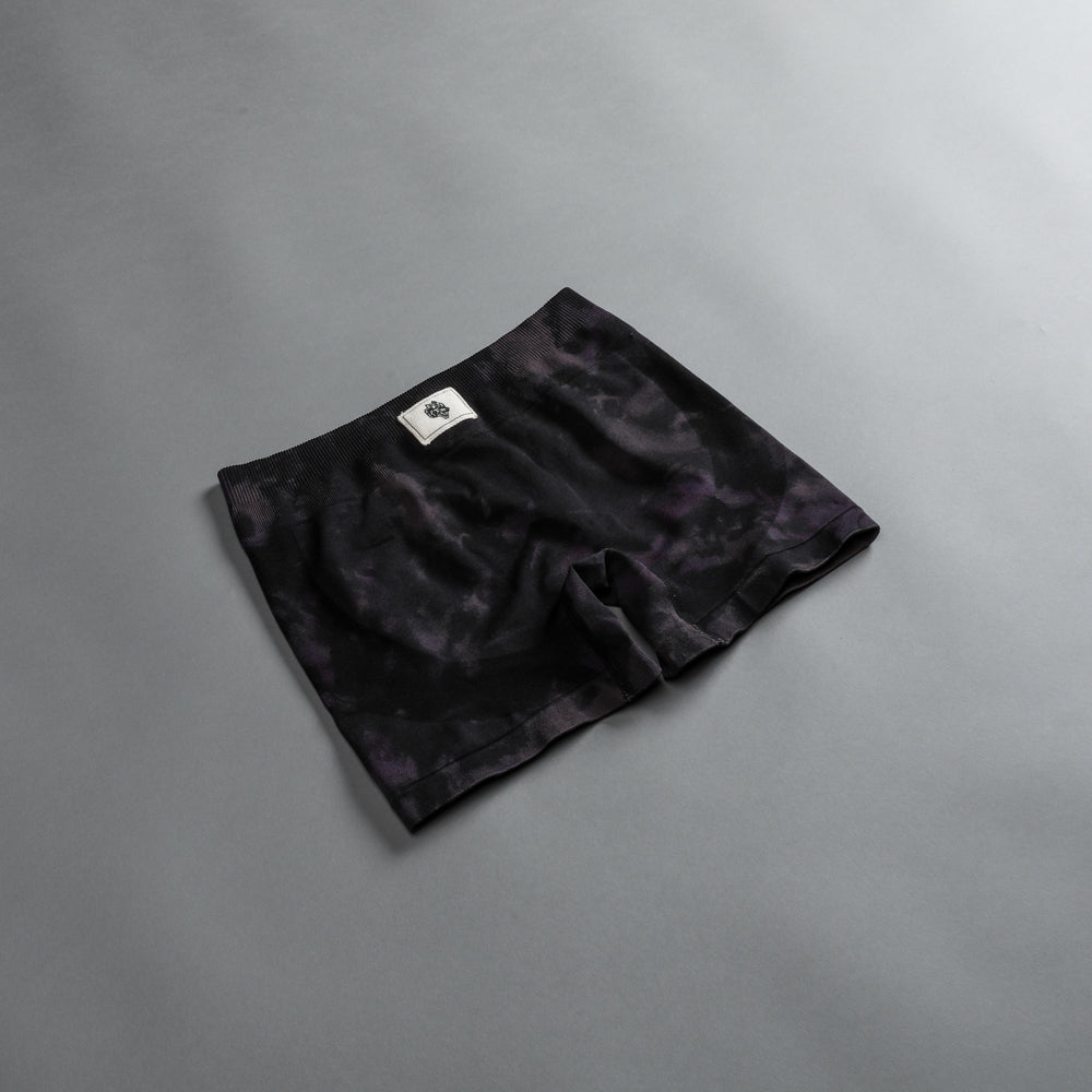 Lobos Seamless Everson "Katya" Shorts in Big Purple Night Marble