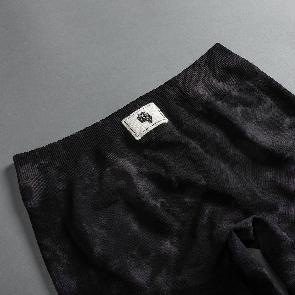 Lobos Seamless Everson "Katya" Shorts in Big Purple Night Marble