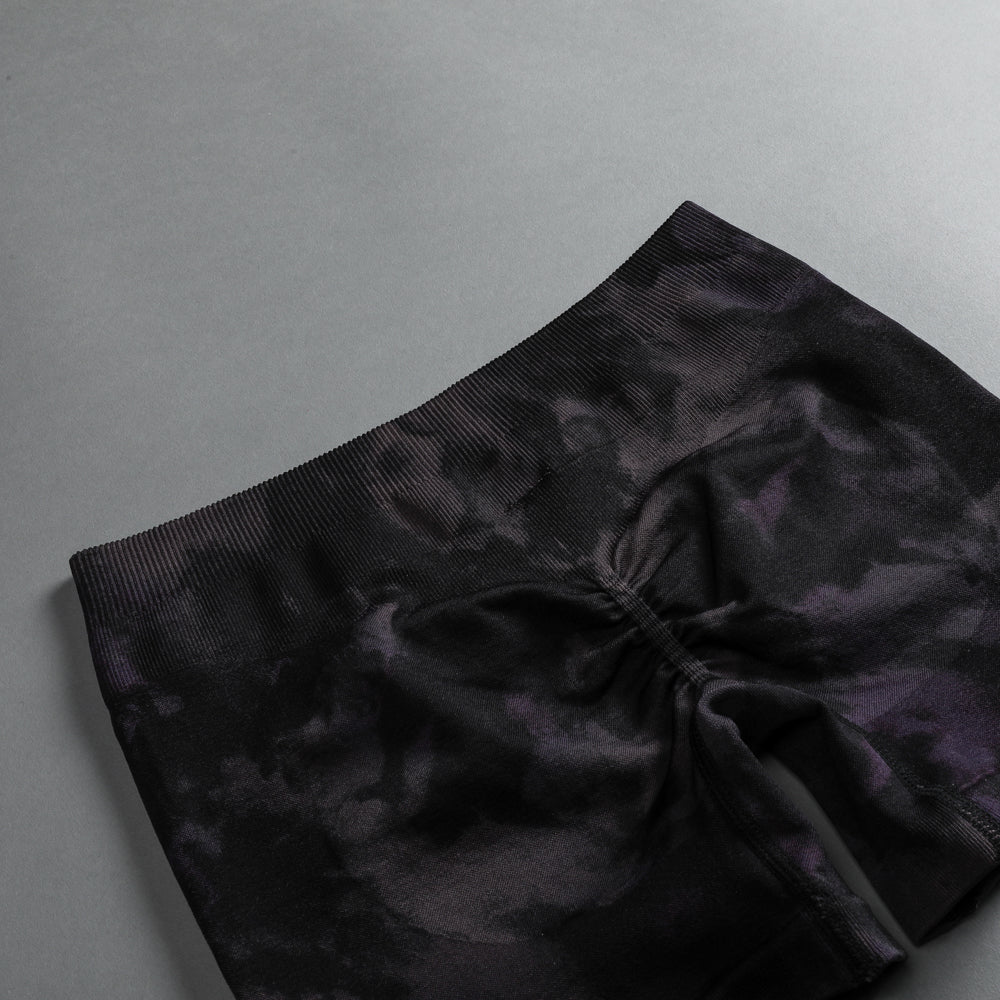 Lobos Seamless Everson "Katya" Shorts in Big Purple Night Marble