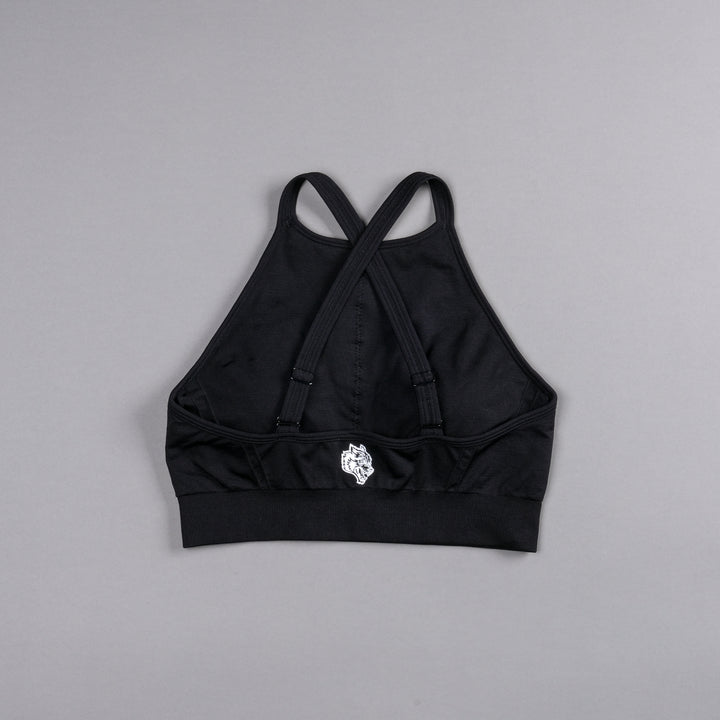 Our League "Everson Seamless" High Neck Bra in Black