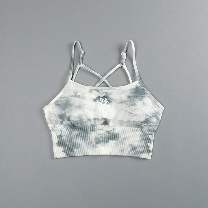 Single "Everson Seamless" Huxley Bra in Rosemary Ghost Clouds