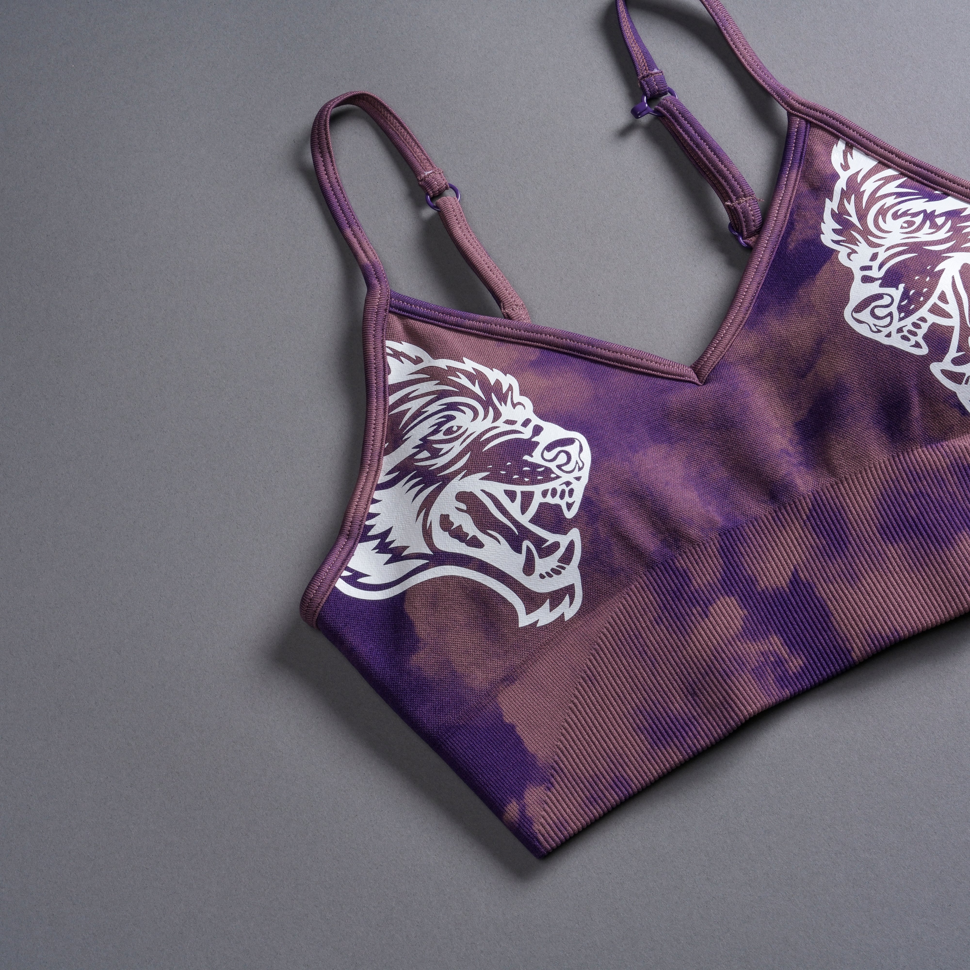 DARC SPORT LOBOS SPORTS BRA deals IN BIG PURPLE NIGHT MARBLE