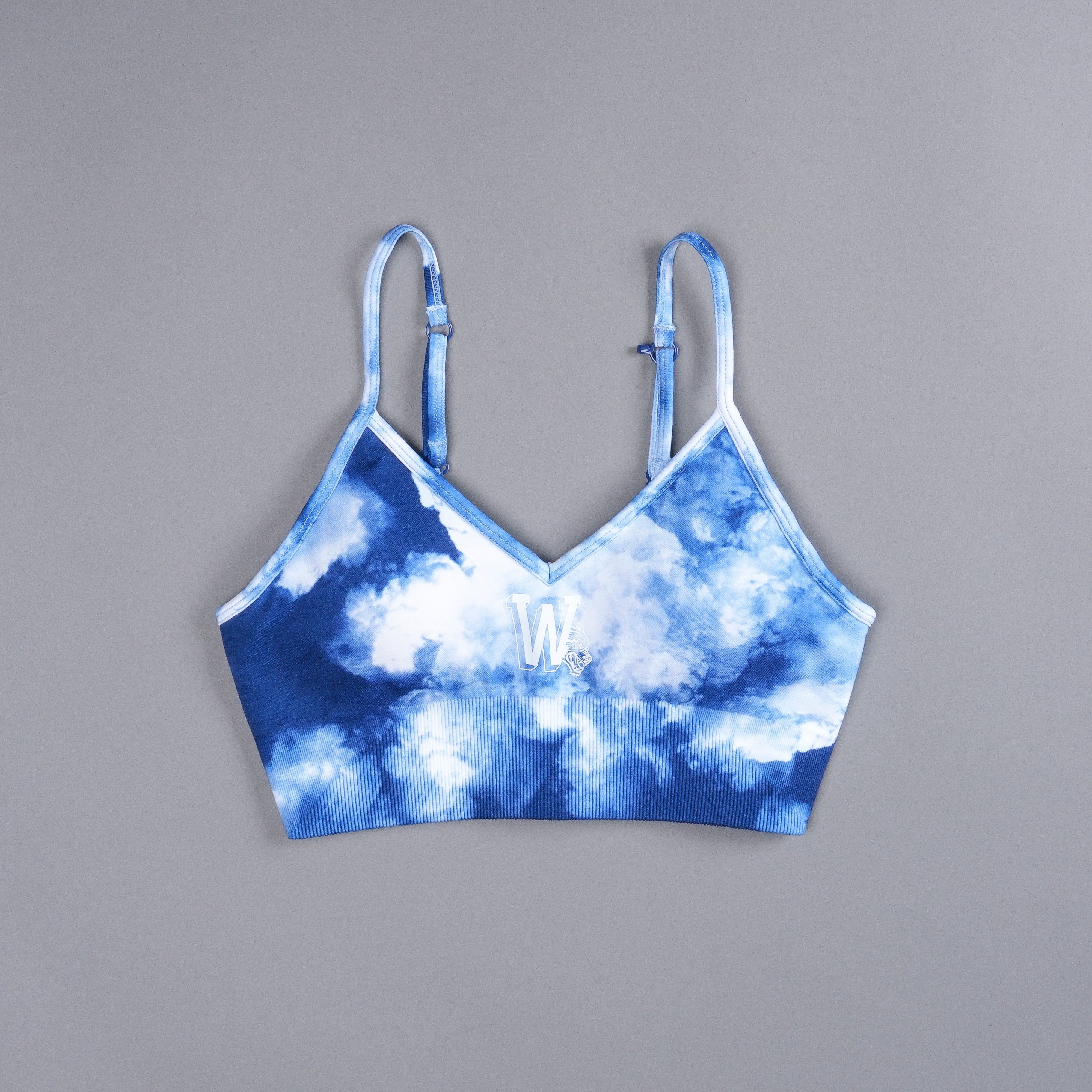 Our Stamp "Everson Seamless" Sports Bra in Blue Sky