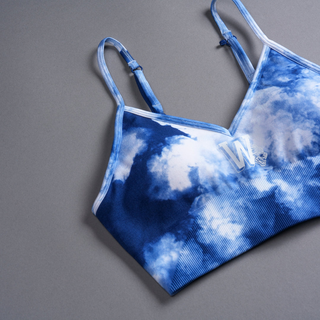 Our Stamp "Everson Seamless" Sports Bra in Blue Sky