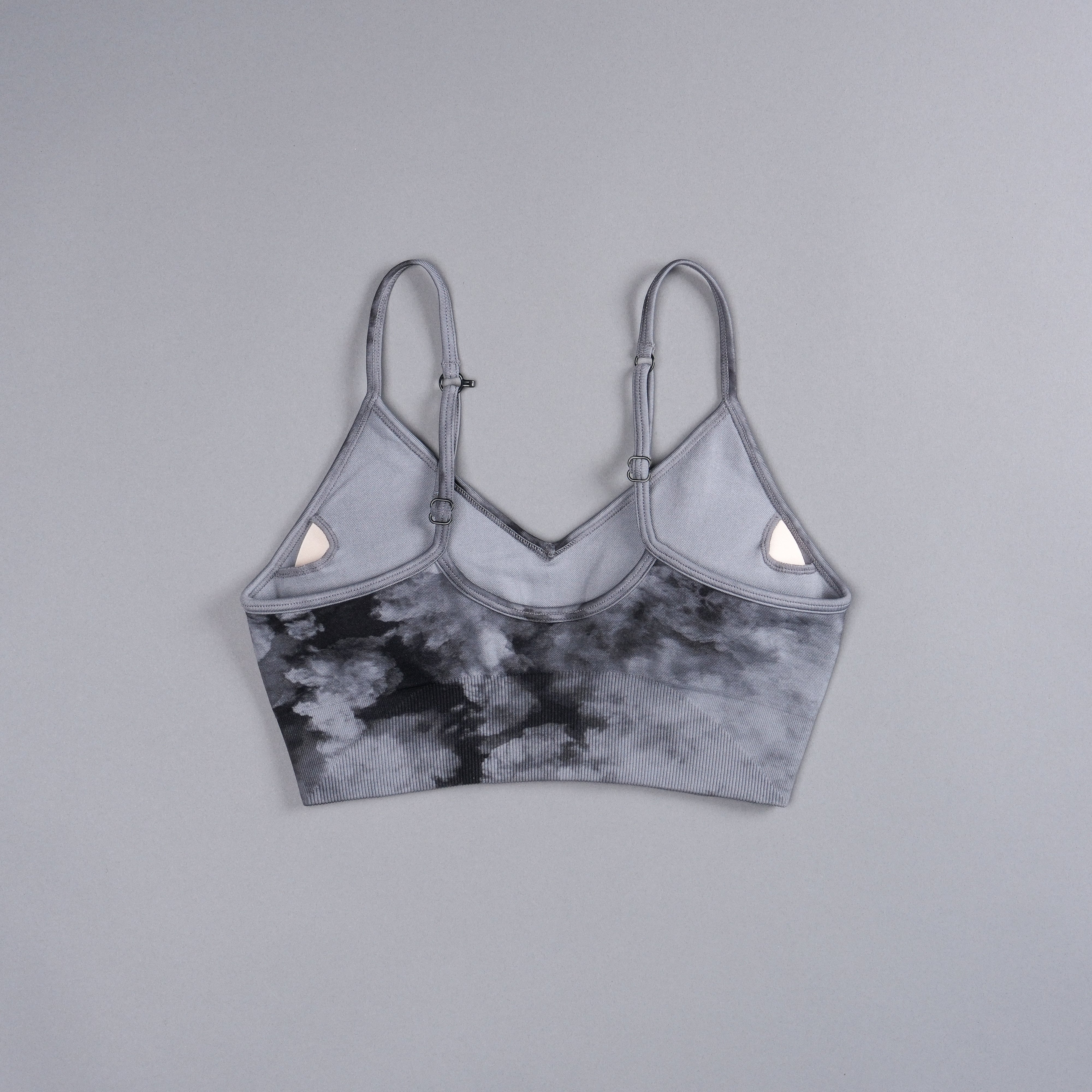 Riders "Everson Seamless" Sports Bra in Black Ghost Clouds