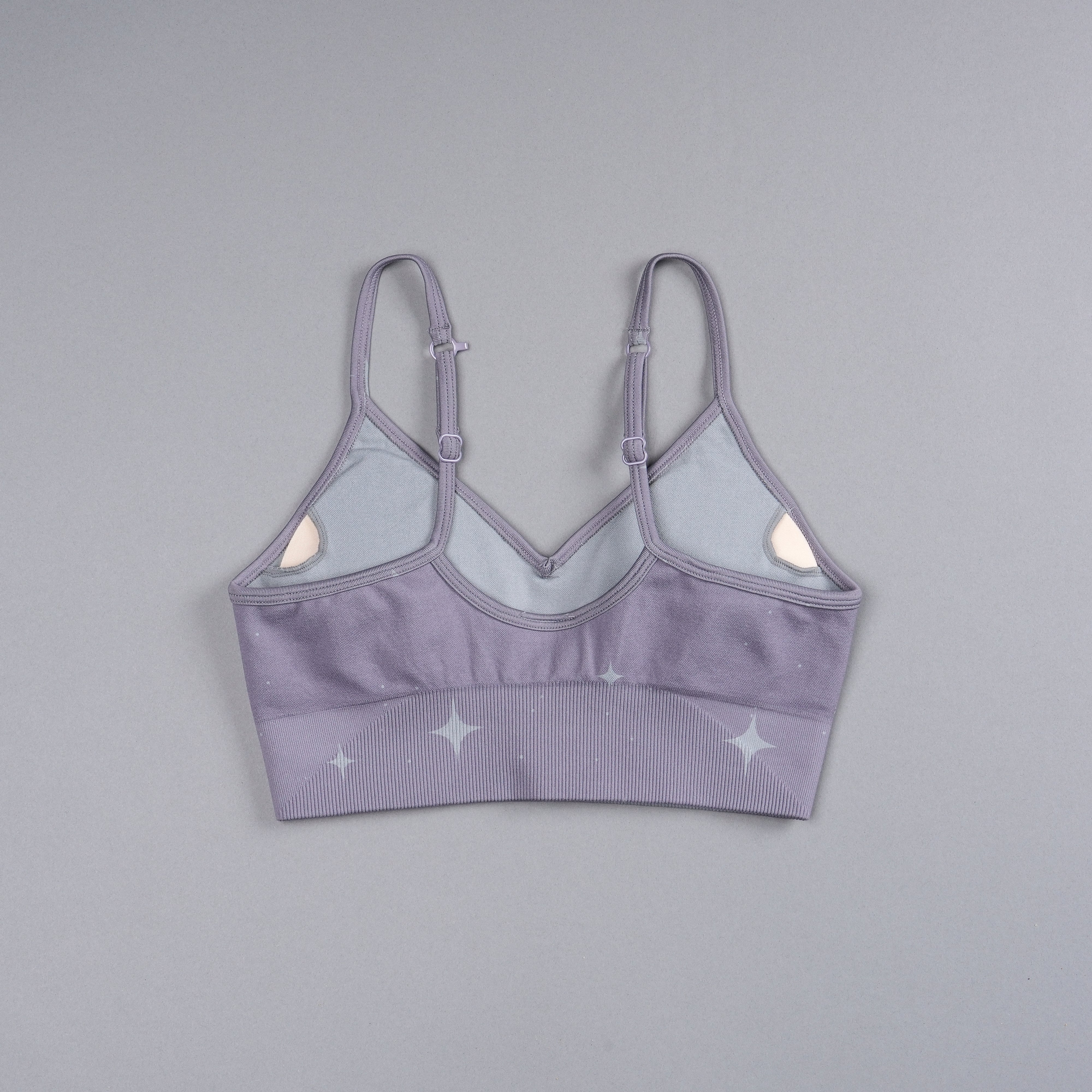 Single Wolf "Everson Seamless" Sports Bra in Purple Stone Starry Night