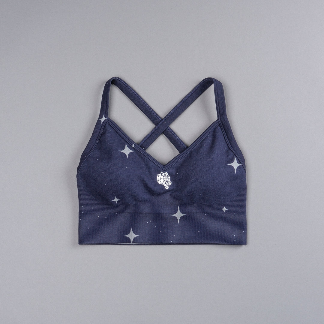 Single Wolf "Everson Seamless" Sierra Bra in Gotham Blue Starry Night