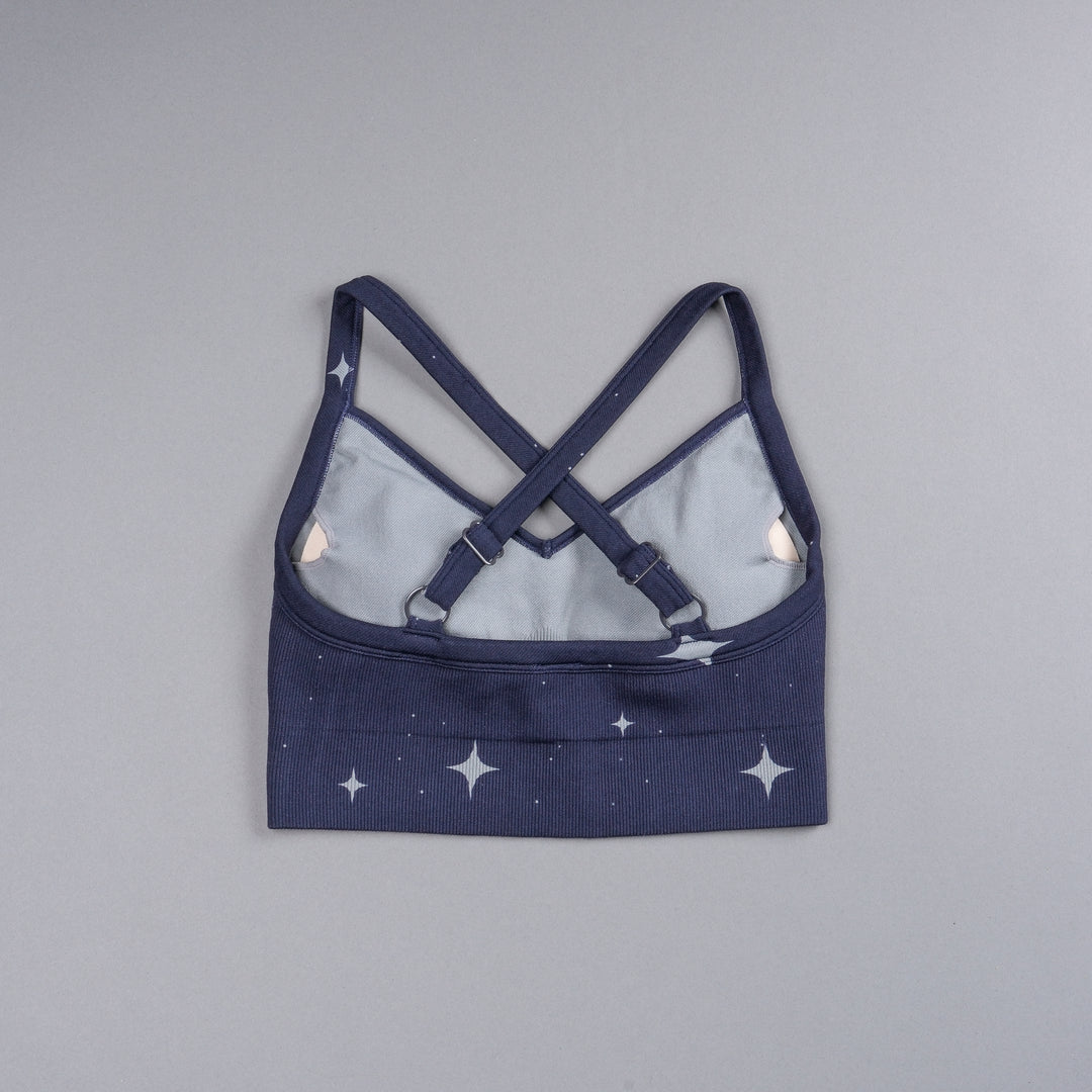 Single Wolf "Everson Seamless" Sierra Bra in Gotham Blue Starry Night