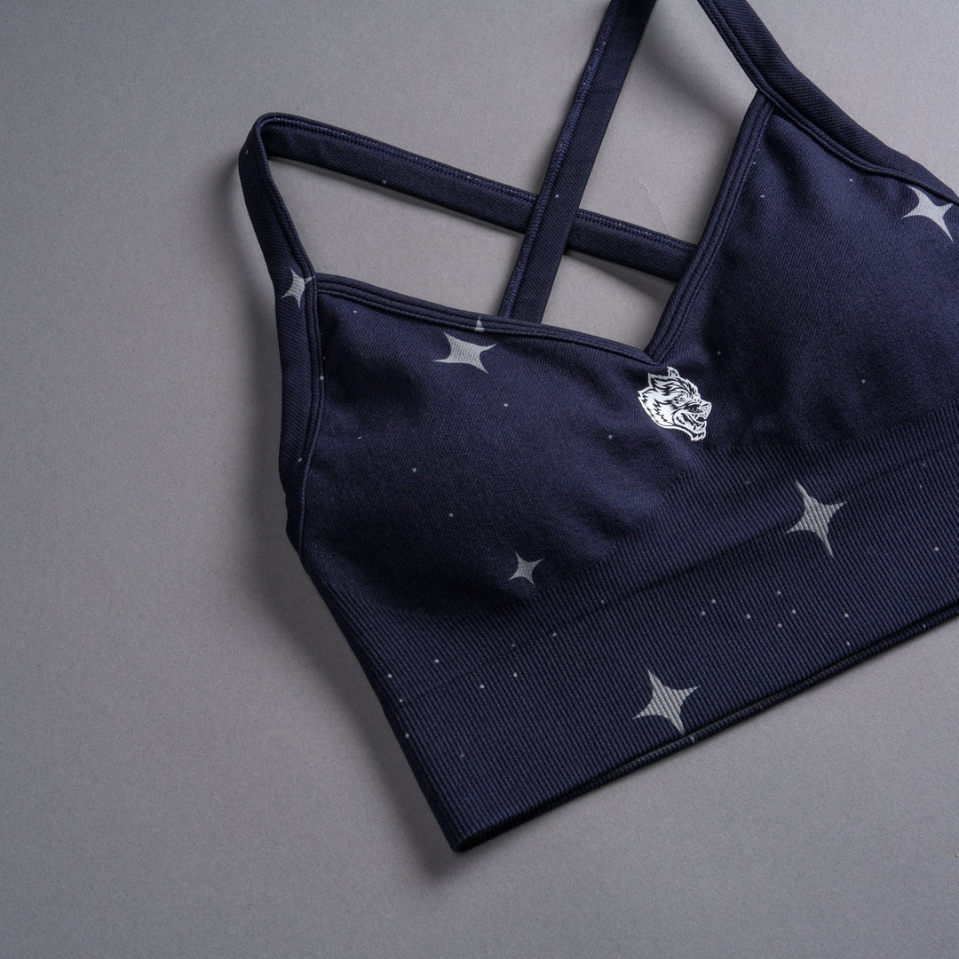 Single Wolf "Everson Seamless" Sierra Bra in Gotham Blue Starry Night