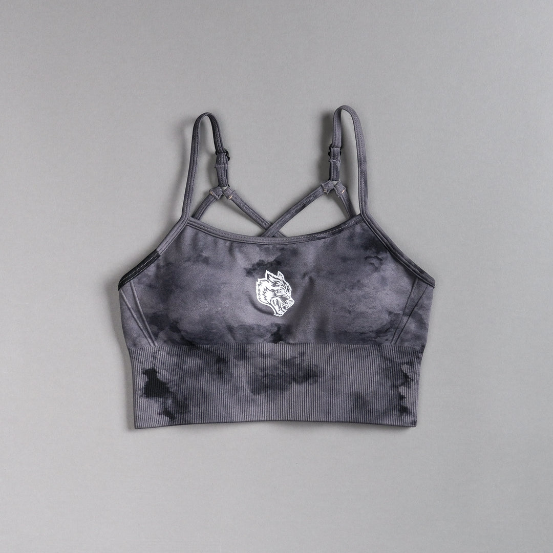 Single "Everson Seamless" Huxley Bra in Black Ghost Clouds