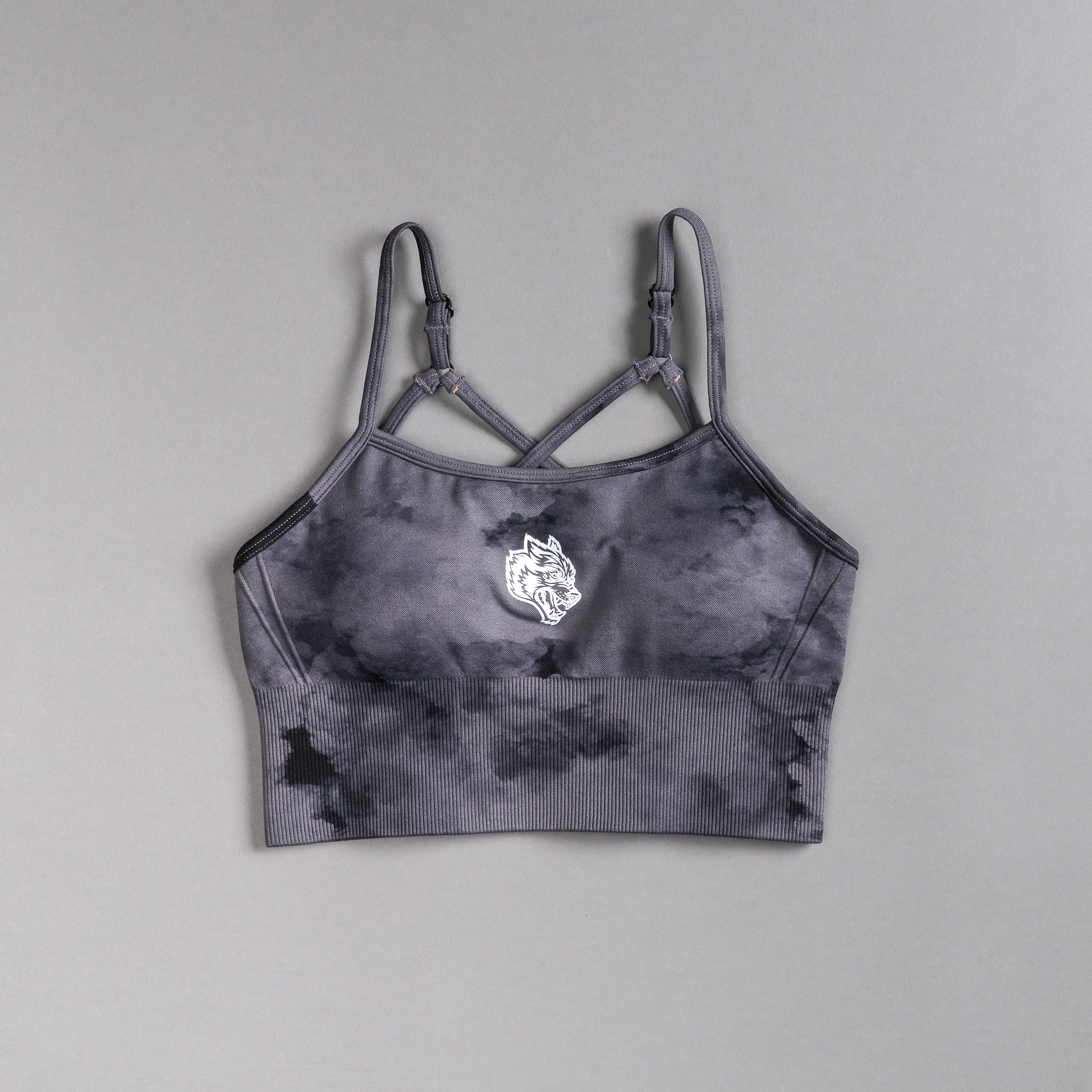Single "Everson Seamless" Huxley Bra in Black Ghost Clouds