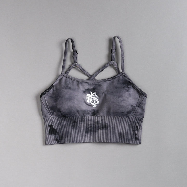 Single "Everson Seamless" Huxley Bra in Black Ghost Clouds