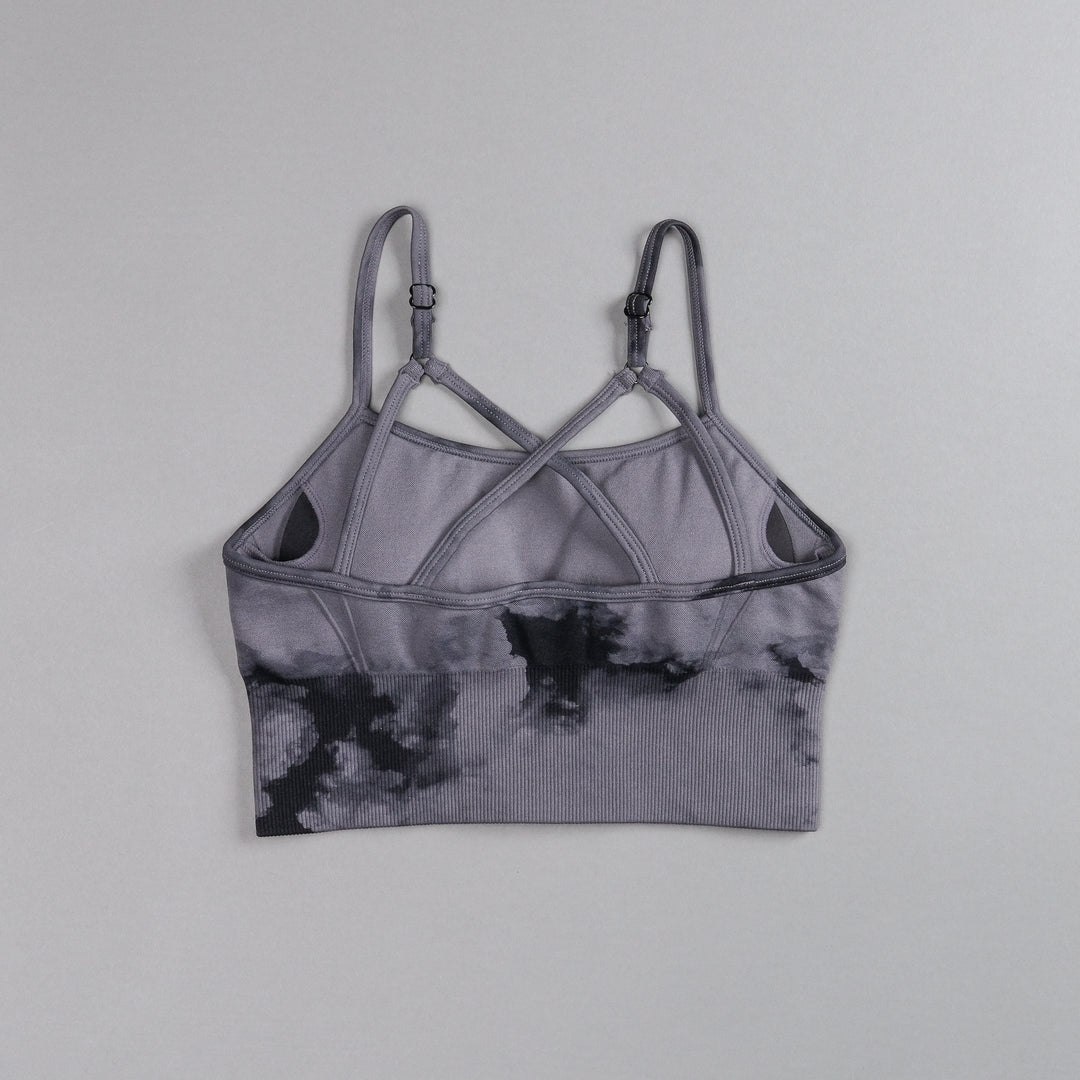 Single "Everson Seamless" Huxley Bra in Black Ghost Clouds