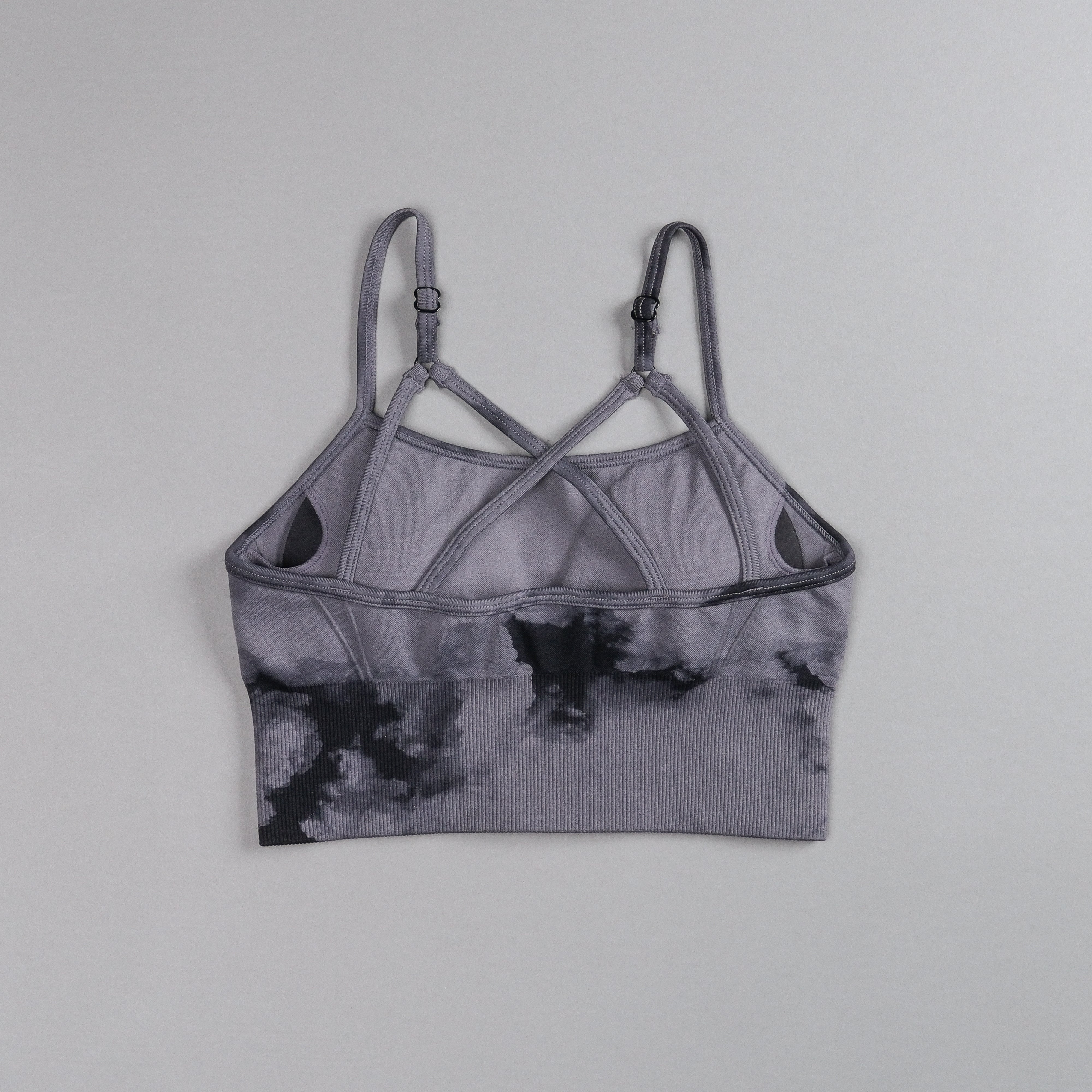 Single "Everson Seamless" Huxley Bra in Black Ghost Clouds